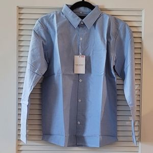 Sangtree - (NWT) Boys' Light Blue 100% Cotton Long-Sleeve Button Up Shirt